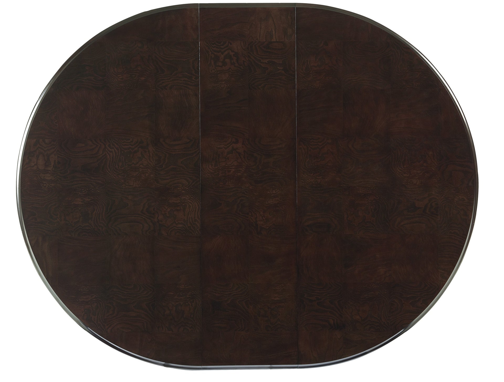 Contemporary Design Espresso Finish 1pc Single Pedestal Round Oval Table with Extension Leaf Dining Furniture