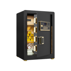 Solid Alloy Steel Office Hotel Home Safe, Security Digital Safes Box with Electronic Keypad, Spare Key, Smart Alert, Mute Mode, Anti-Theft Safe for Document Money Valuable