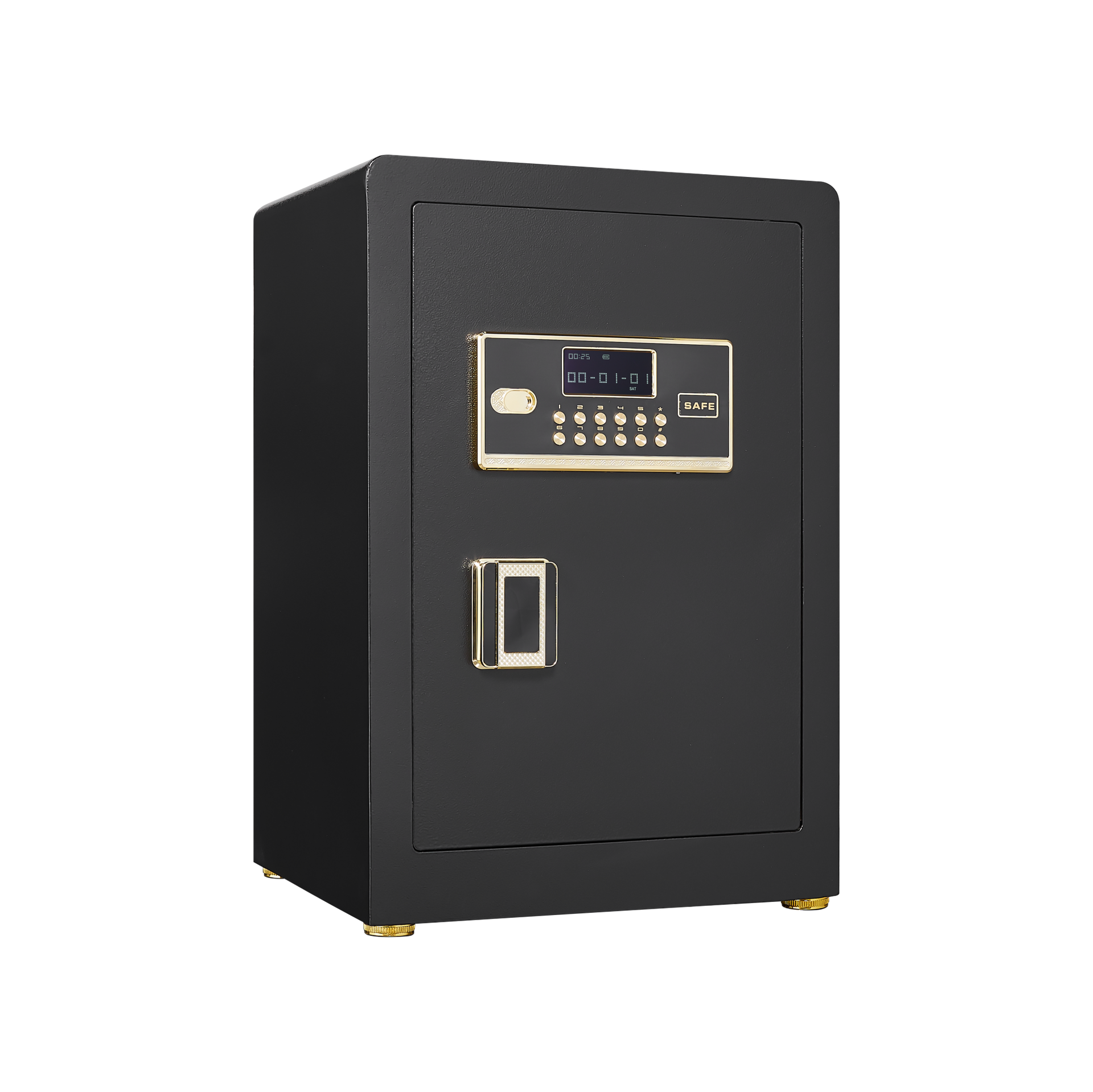 Solid Alloy Steel Office Hotel Home Safe, Security Digital Safes Box with Electronic Keypad, Spare Key, Smart Alert, Mute Mode, Anti-Theft Safe for Document Money Valuable