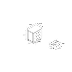 Avery Beige Nightstand