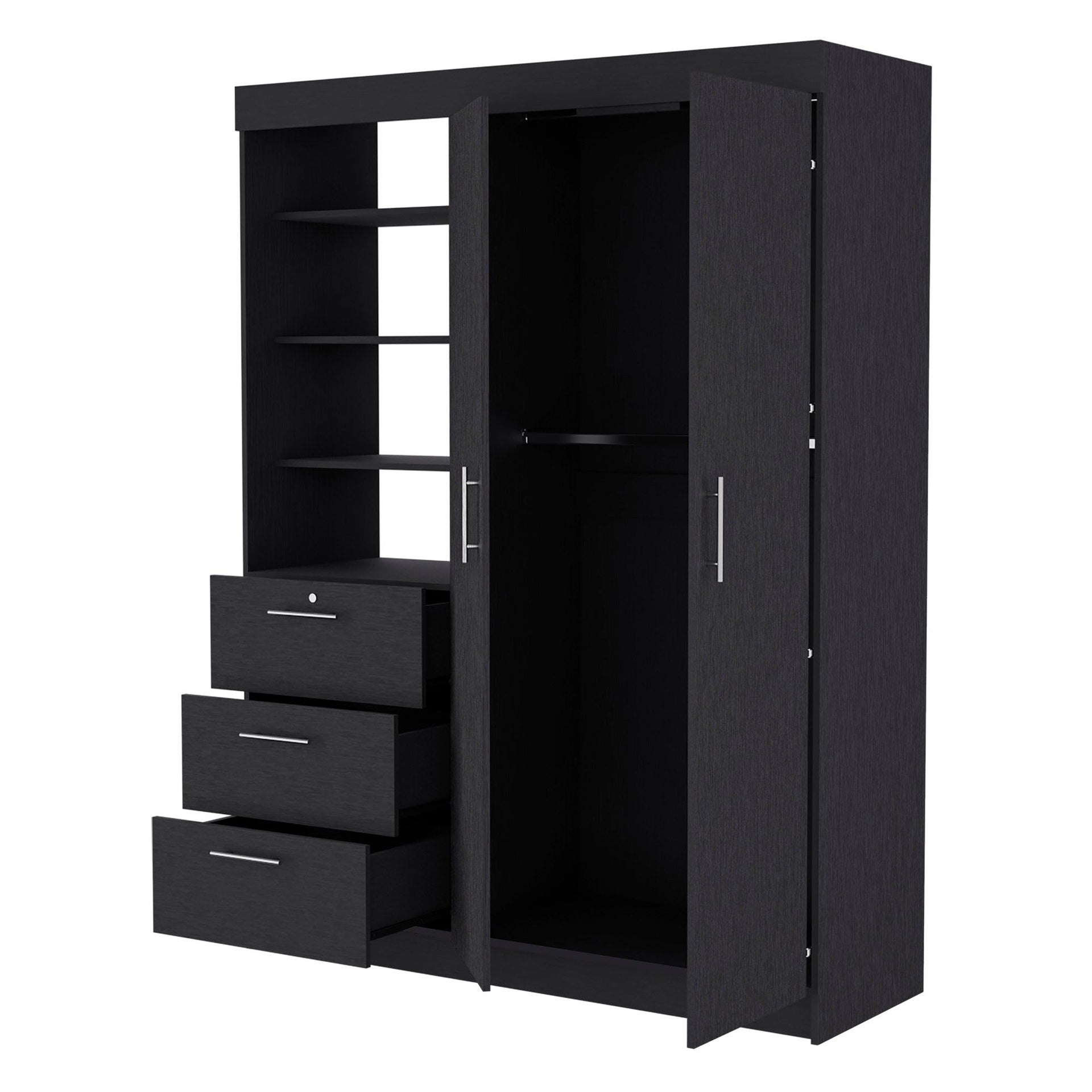 Wenge 3-Drawer Armoire