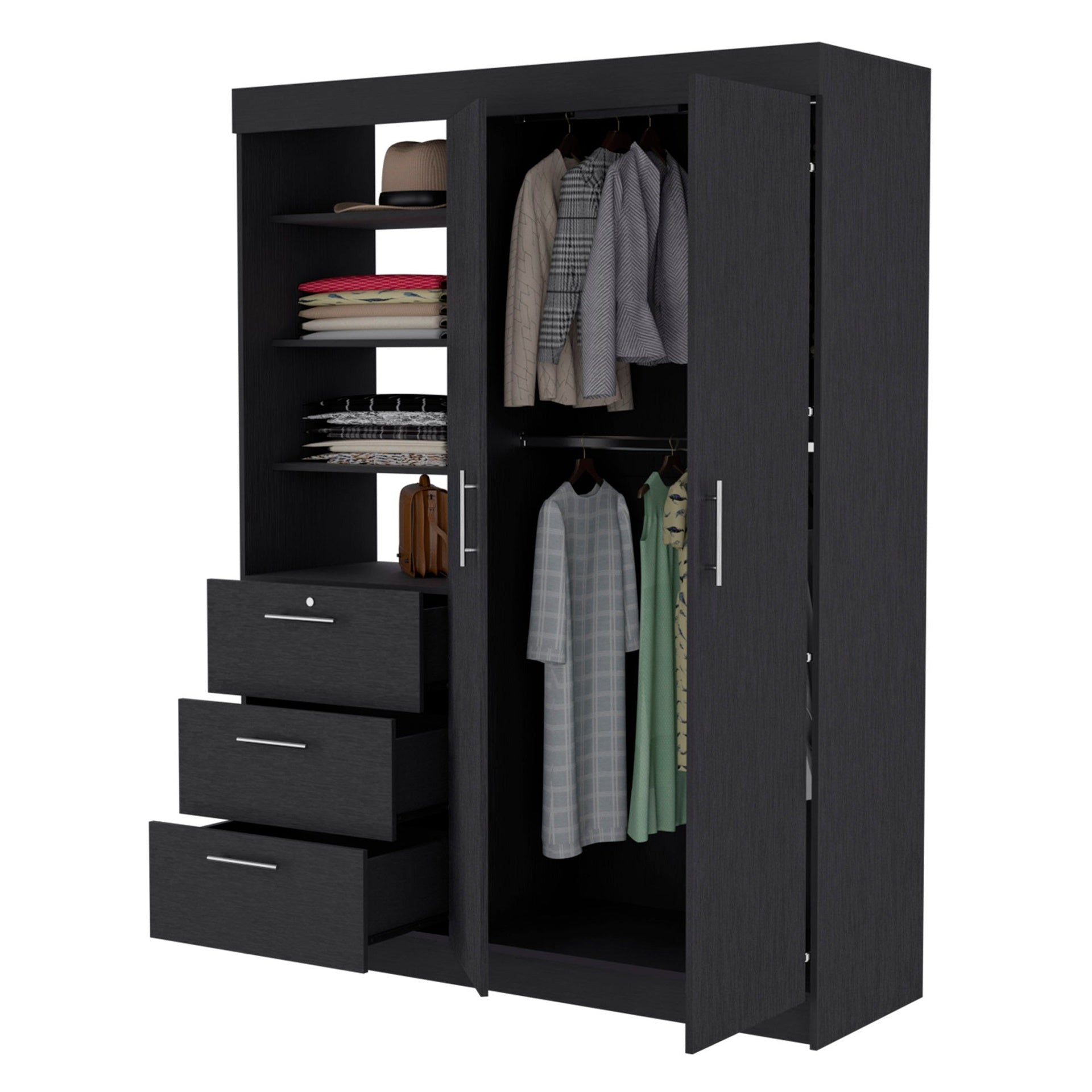 Wenge 3-Drawer Armoire