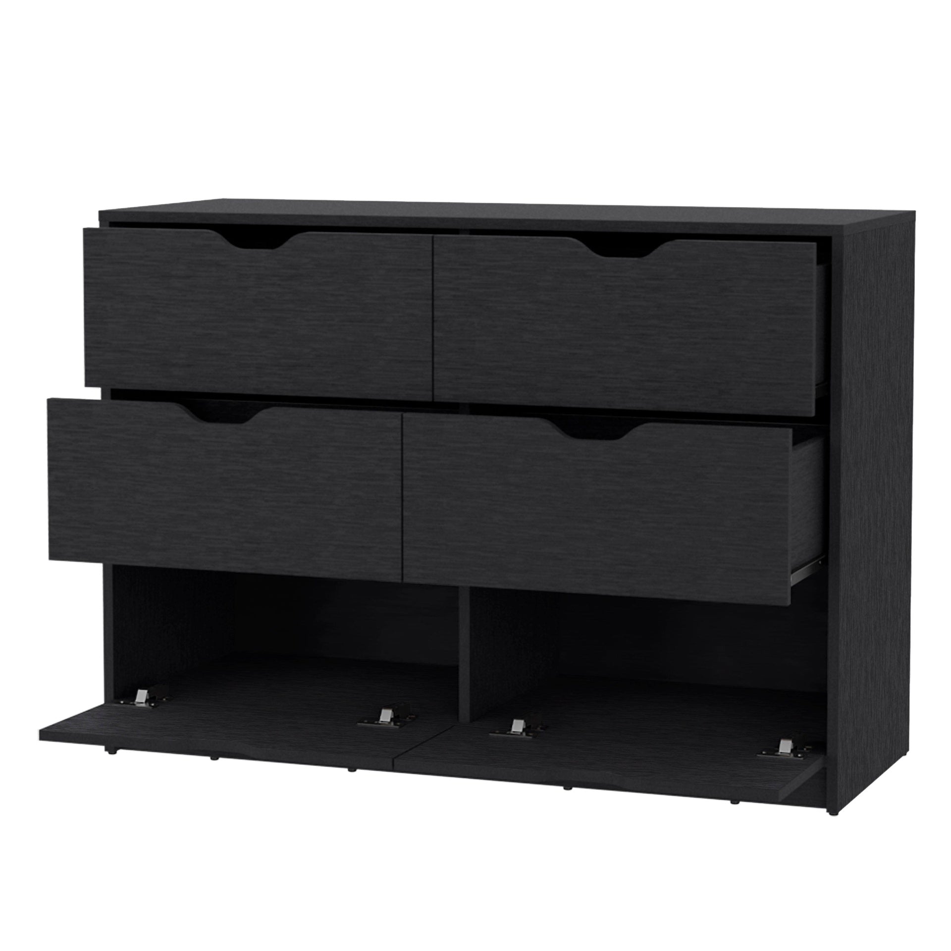 Wenge 4-Drawer Dresser