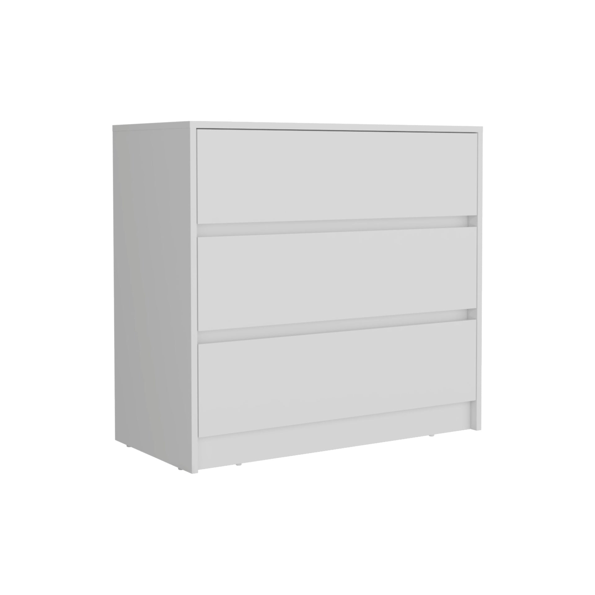 Dresser 31 inchH, 3 Drawers, Chest of Drawers, White
