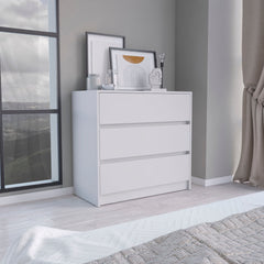 Dresser 31 inchH, 3 Drawers, Chest of Drawers, White