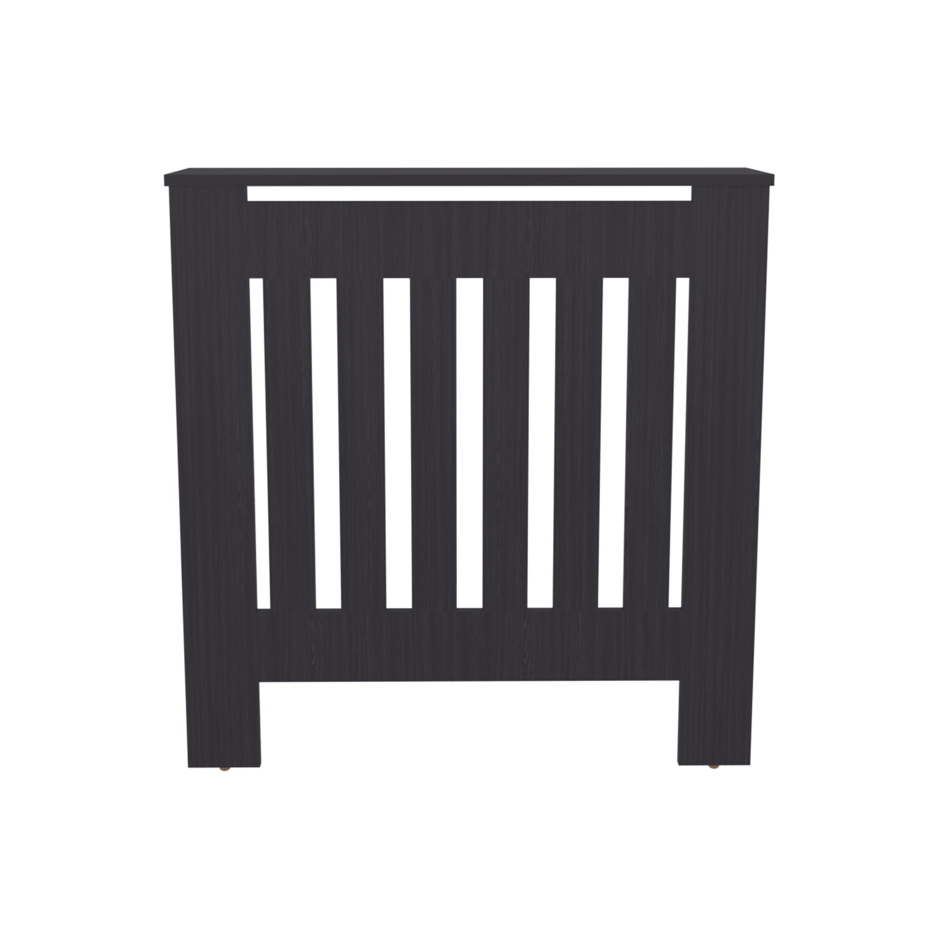 Radiator Cover Cabinet, 1 Shelf, Black Wengue