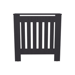 Radiator Cover Cabinet, 1 Shelf, Black Wengue