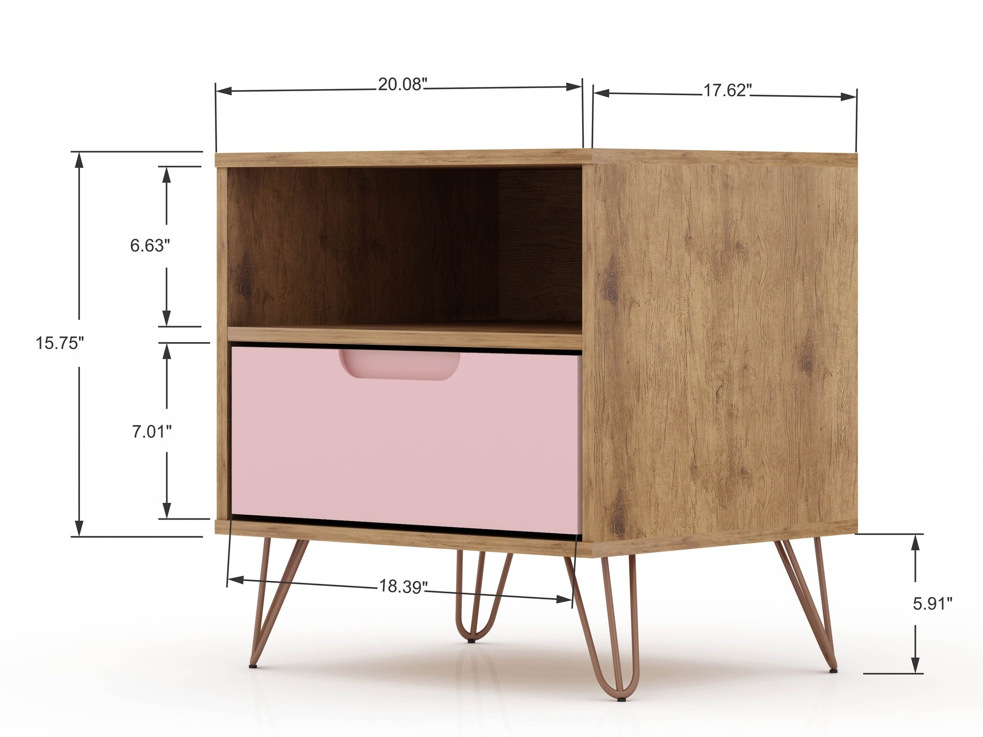 Nightstand in Pink