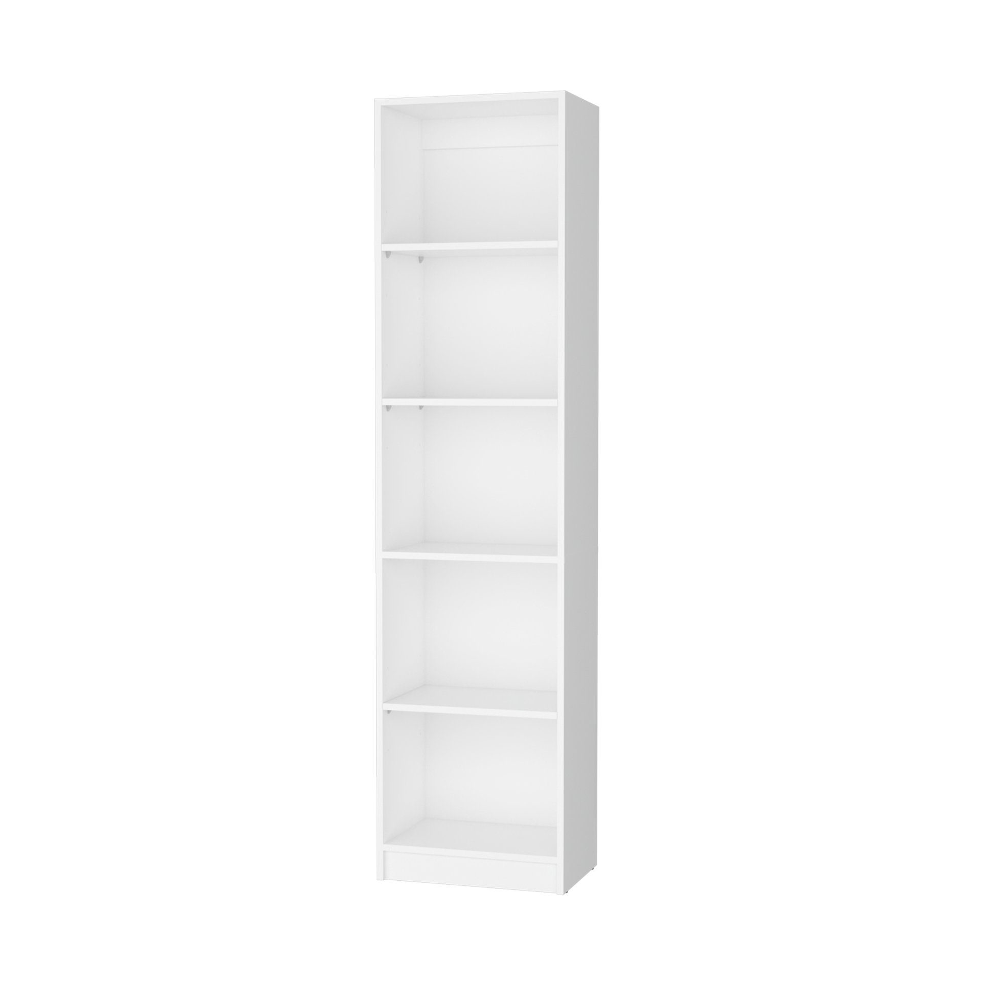 Sutton Slim Bookcase with Modern 5-Shelf Design