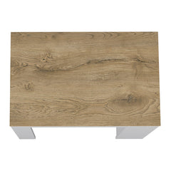 Harlan Kitchen Island, Counter Height Table Top with 3-Side Shelf