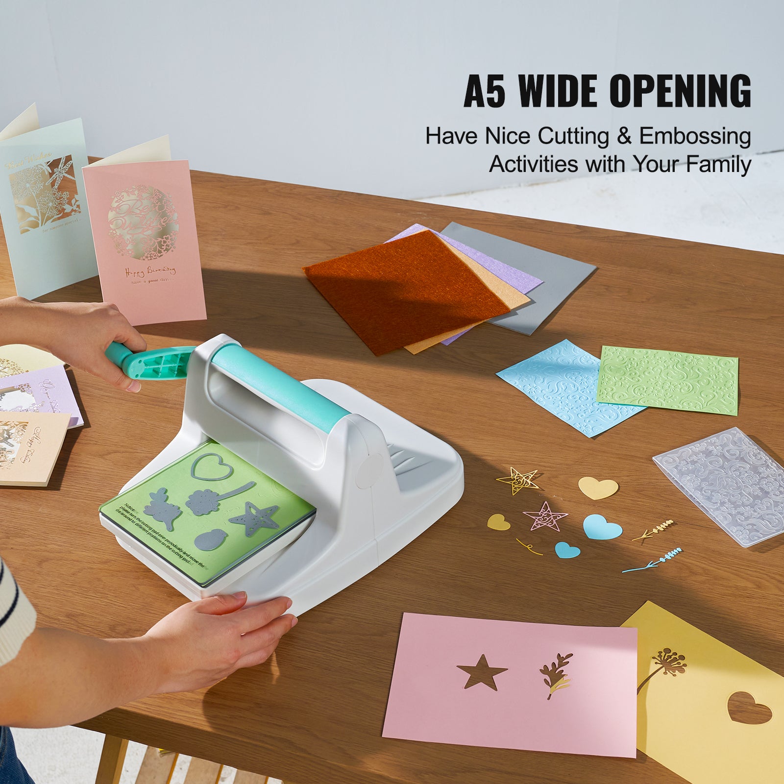 Manual Die Cutting Embossing Machine 6" Opening For Art Craft Scrapbooking
