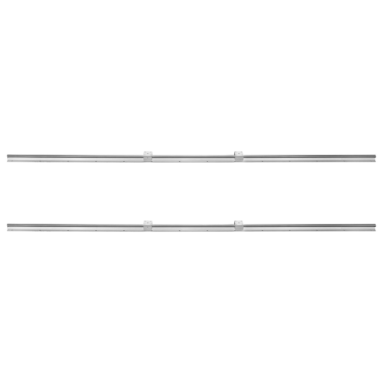 Linear Guide Rail Set, SBR16 2000mm, 2 PCS 78.7 in/2000 mm SBR16 Guide Rails and 4 PCS SBR16UU Slide Blocks, Linear Rails and Bearings Kit for Automated Machines DIY Project CNC Router Machines
