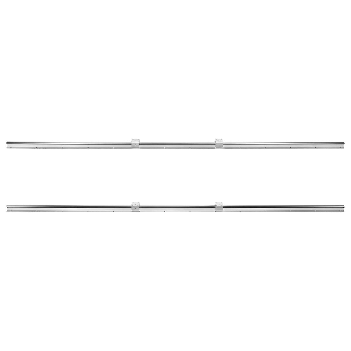 Linear Guide Rail Set, SBR16 2000mm, 2 PCS 78.7 in/2000 mm SBR16 Guide Rails and 4 PCS SBR16UU Slide Blocks, Linear Rails and Bearings Kit for Automated Machines DIY Project CNC Router Machines
