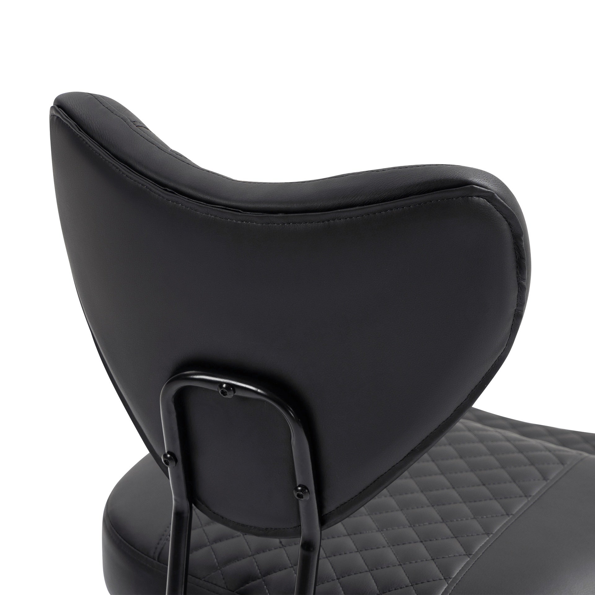 Upgraded Ergonomic Cross Legged Swivel Chair, Adjustable Height and PU Leather, Meditation& ADHA Chair with Back Support, Home and Office,Yoga Chair, Black