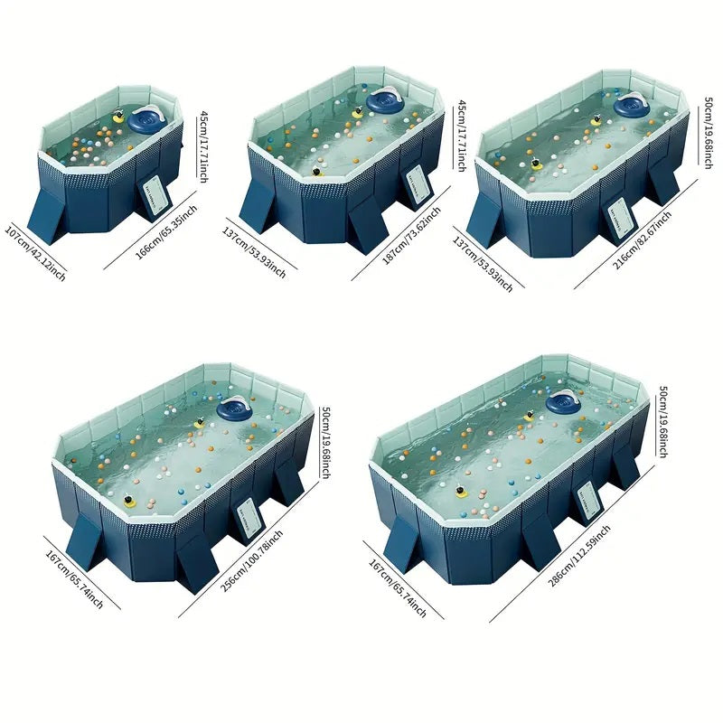 3.0m PVC folding pool (not inflatable) bathes and cools in summer, suitable for outdoor patio beach garden