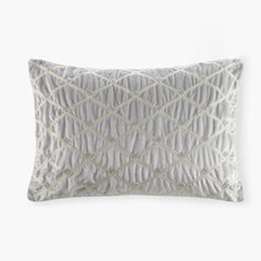 Oblong Decor Pillow Silver 22x15"