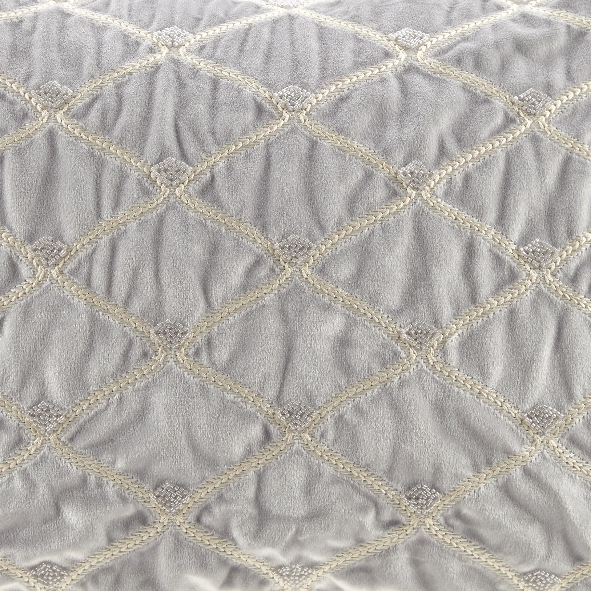 Oblong Decor Pillow Silver 22x15"