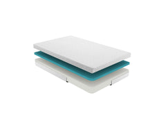 6-inch Full Size Bed Mattress Gel-Infused Memory Foam Mattress, Firm, White, Mattress in a Box