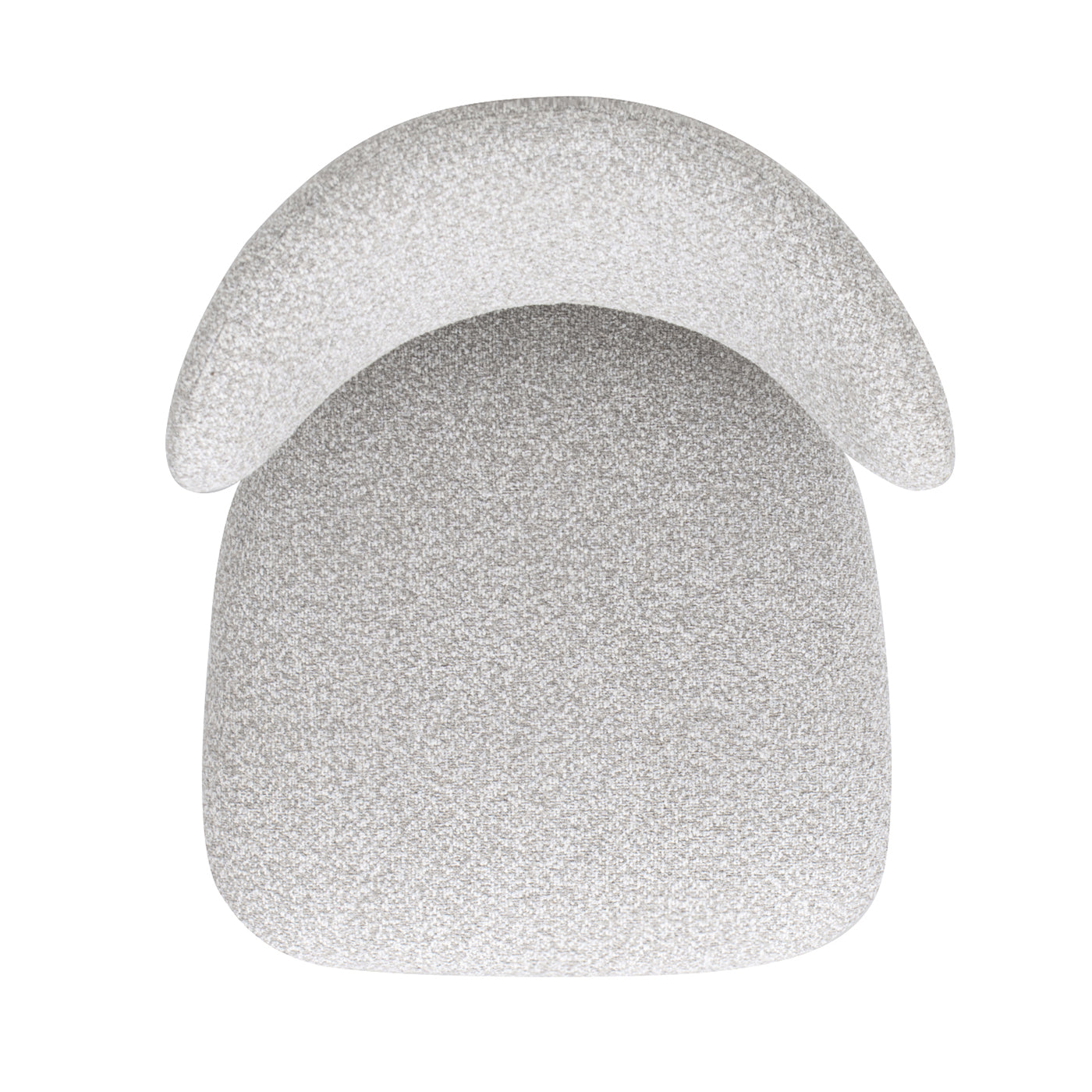 Locke 26.5" Modern Upholstered Counter Stool with Wood Frame, Salt & Pepper Boucle