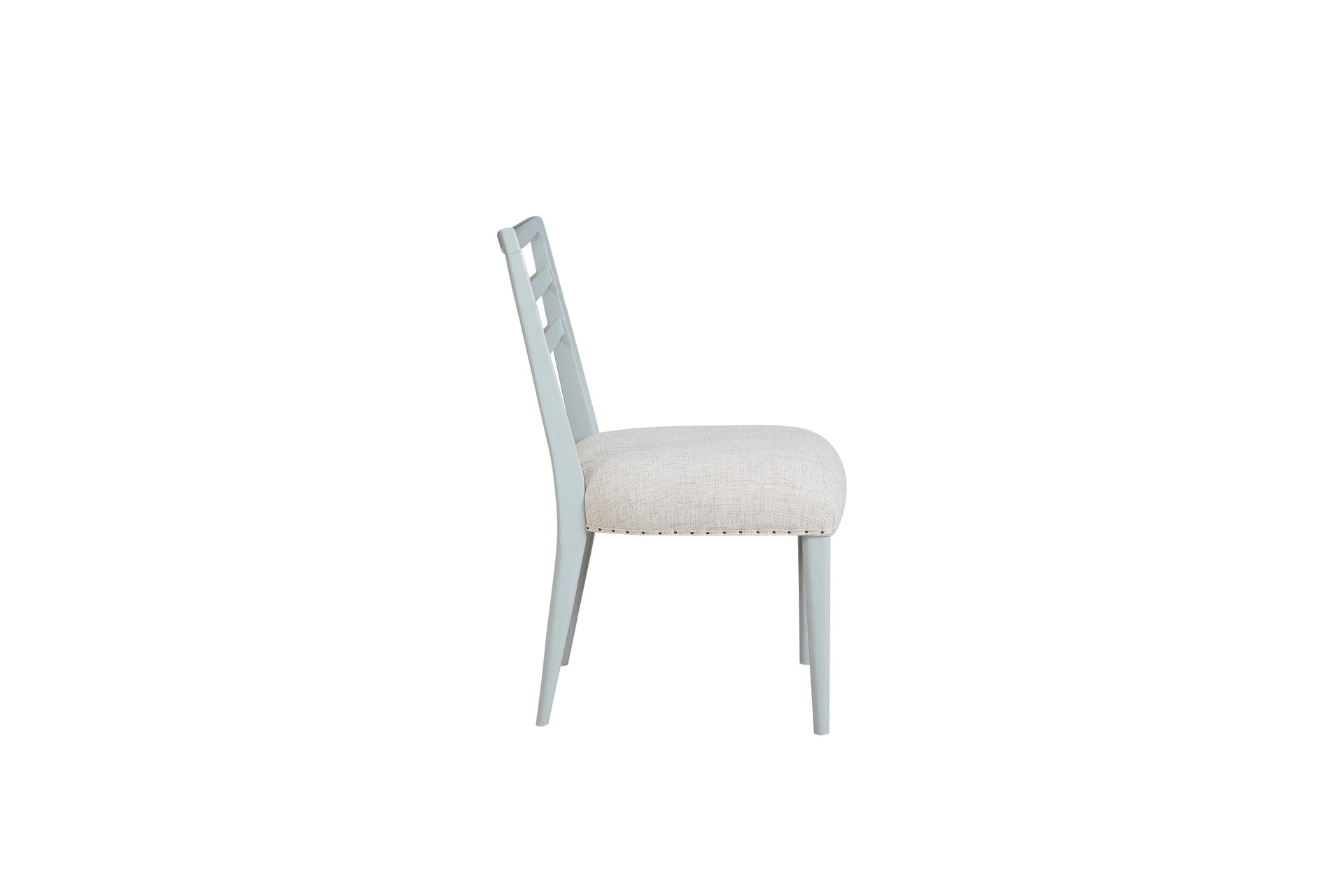 Ladderback Side Dining Chair is Ocean Colored Finish Set of 2