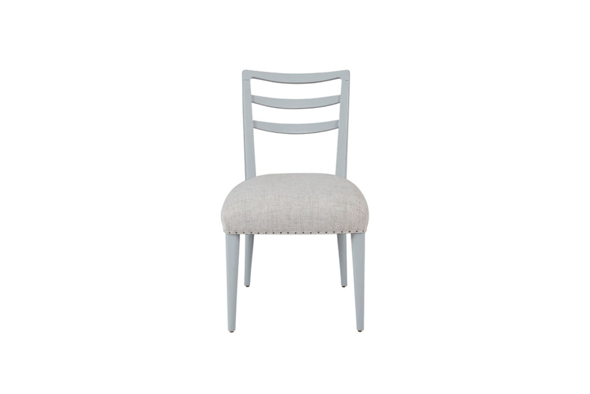 Ladderback Side Dining Chair is Ocean Colored Finish Set of 2