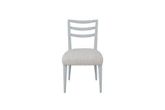 Ladderback Side Dining Chair is Ocean Colored Finish Set of 2