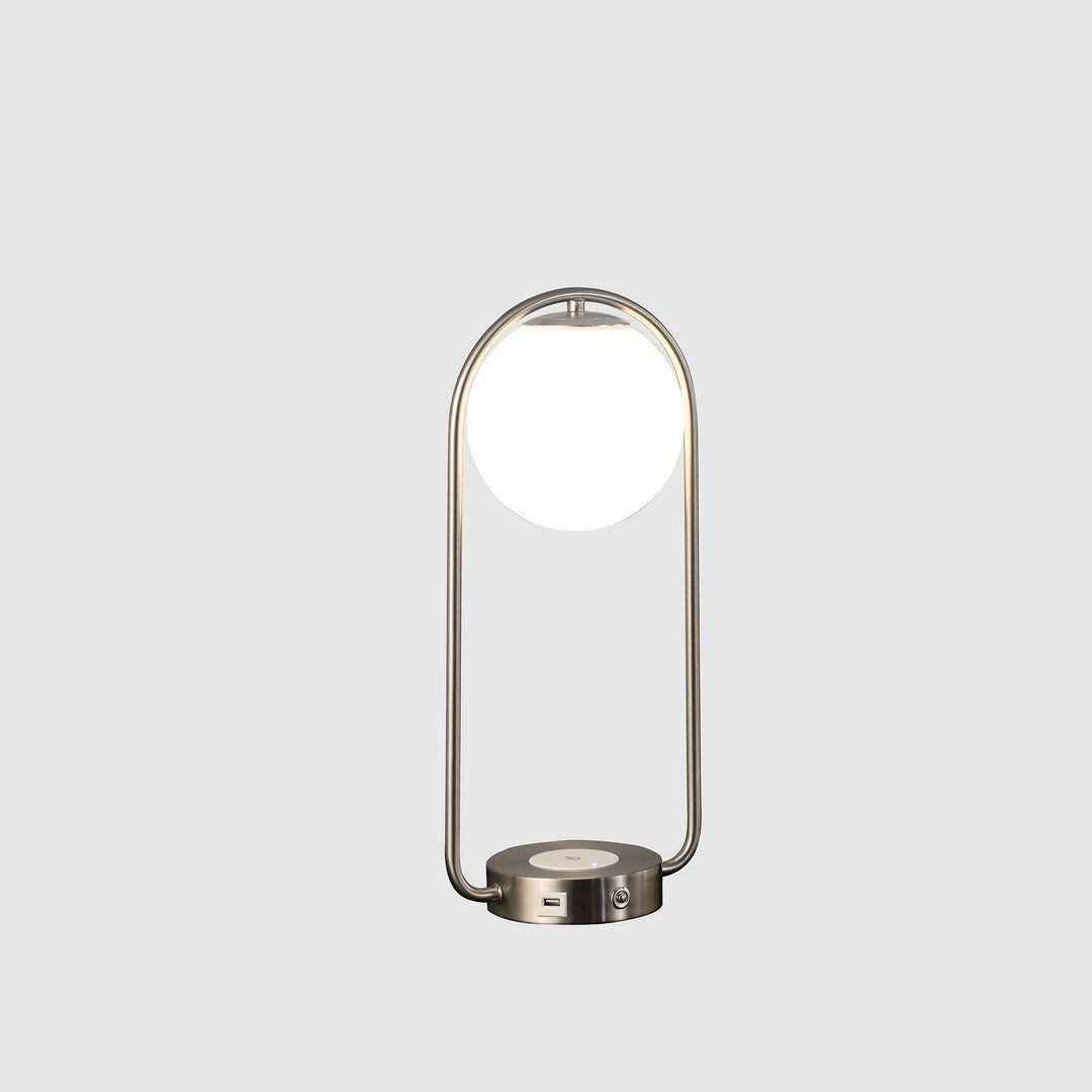 19.25-Inch-Long Neilsen Retro Table Lamp w/ Charging Station and USB Port