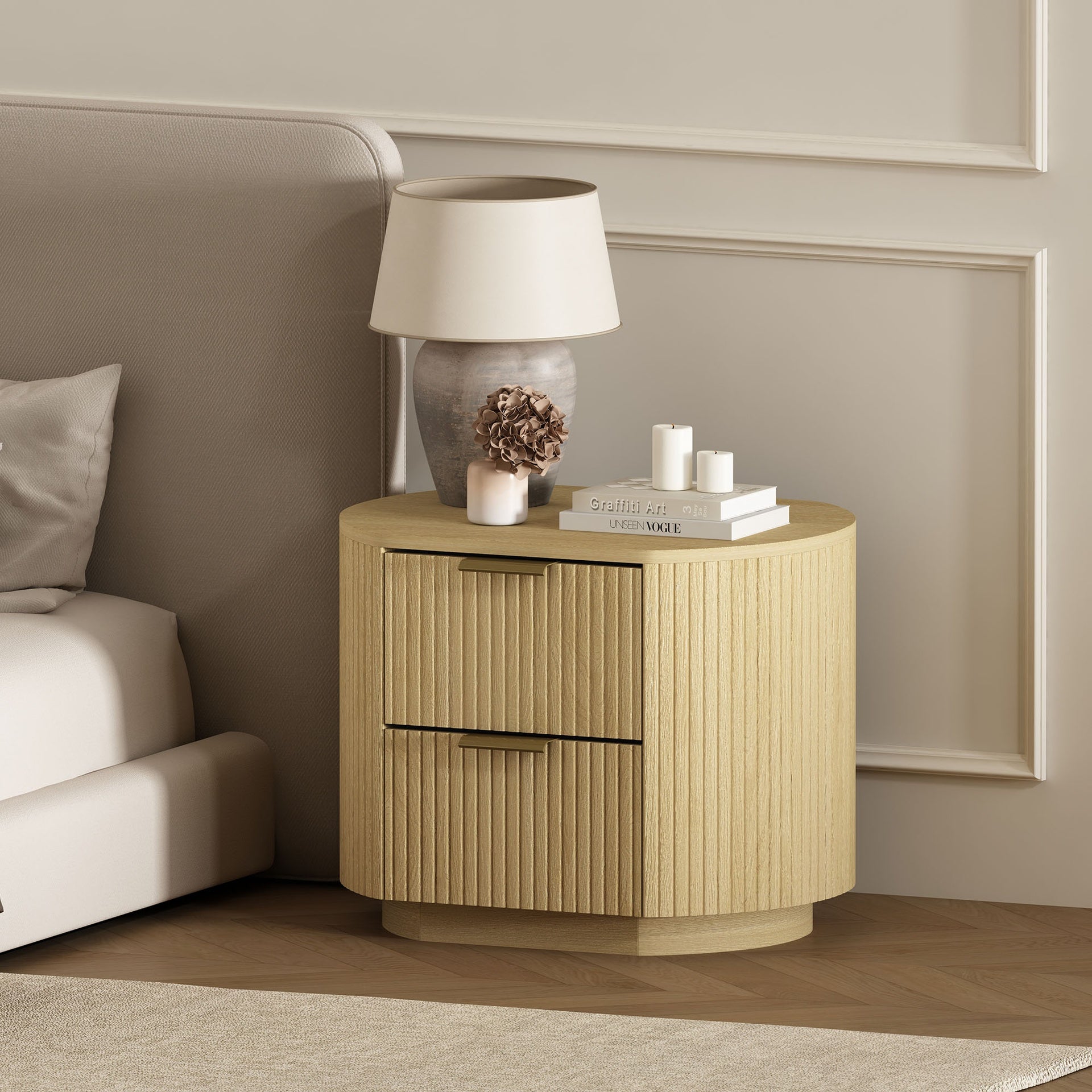 Nightstand in Natural Oak