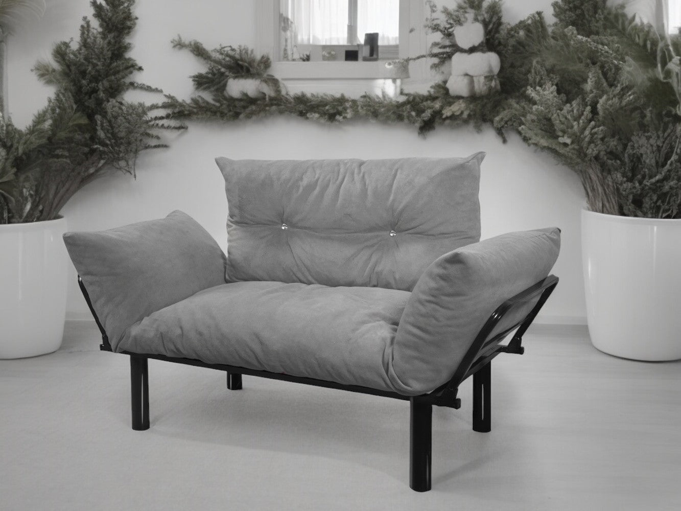 Ada Love seat, Grey