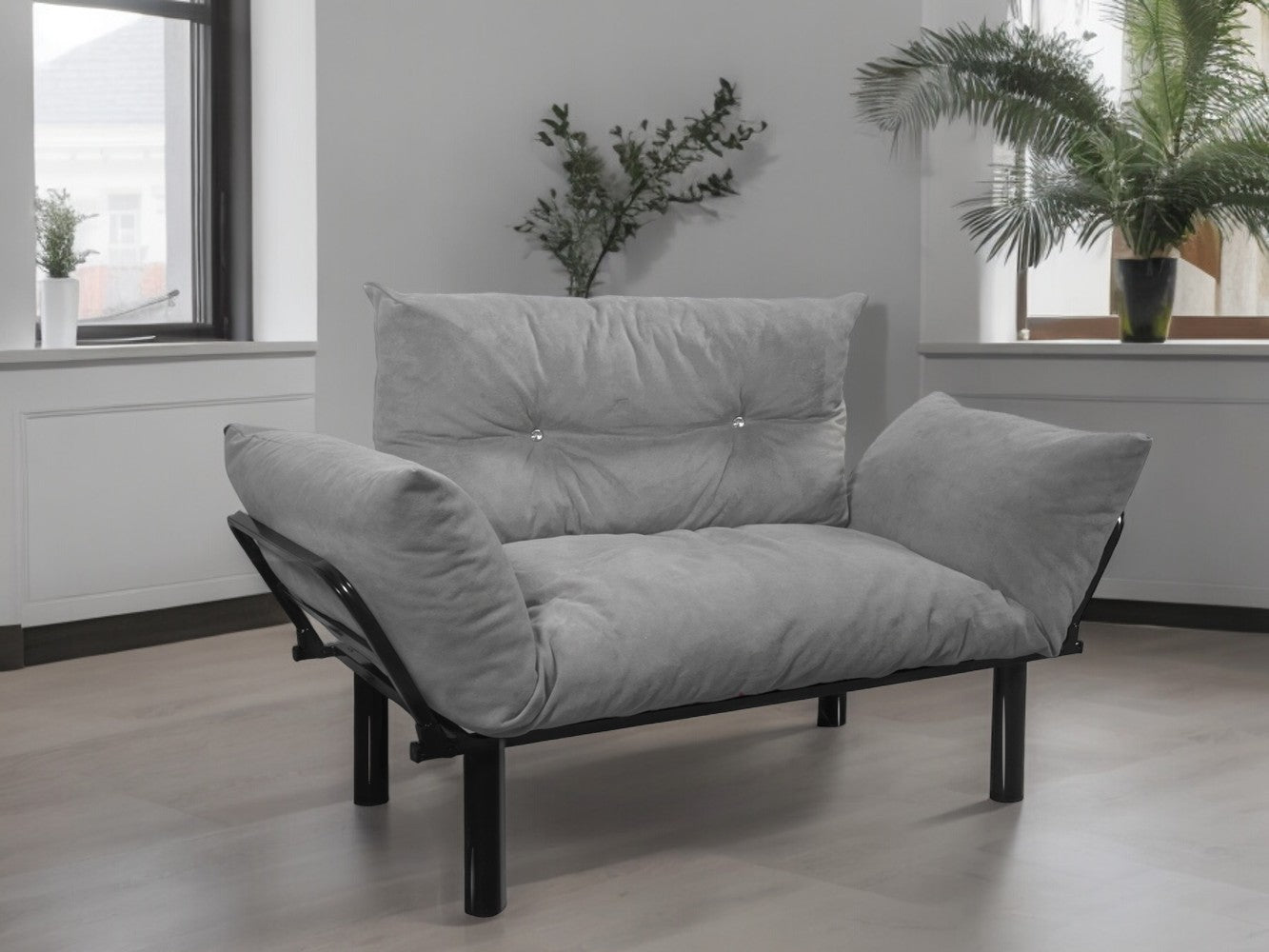 Ada Love seat, Grey