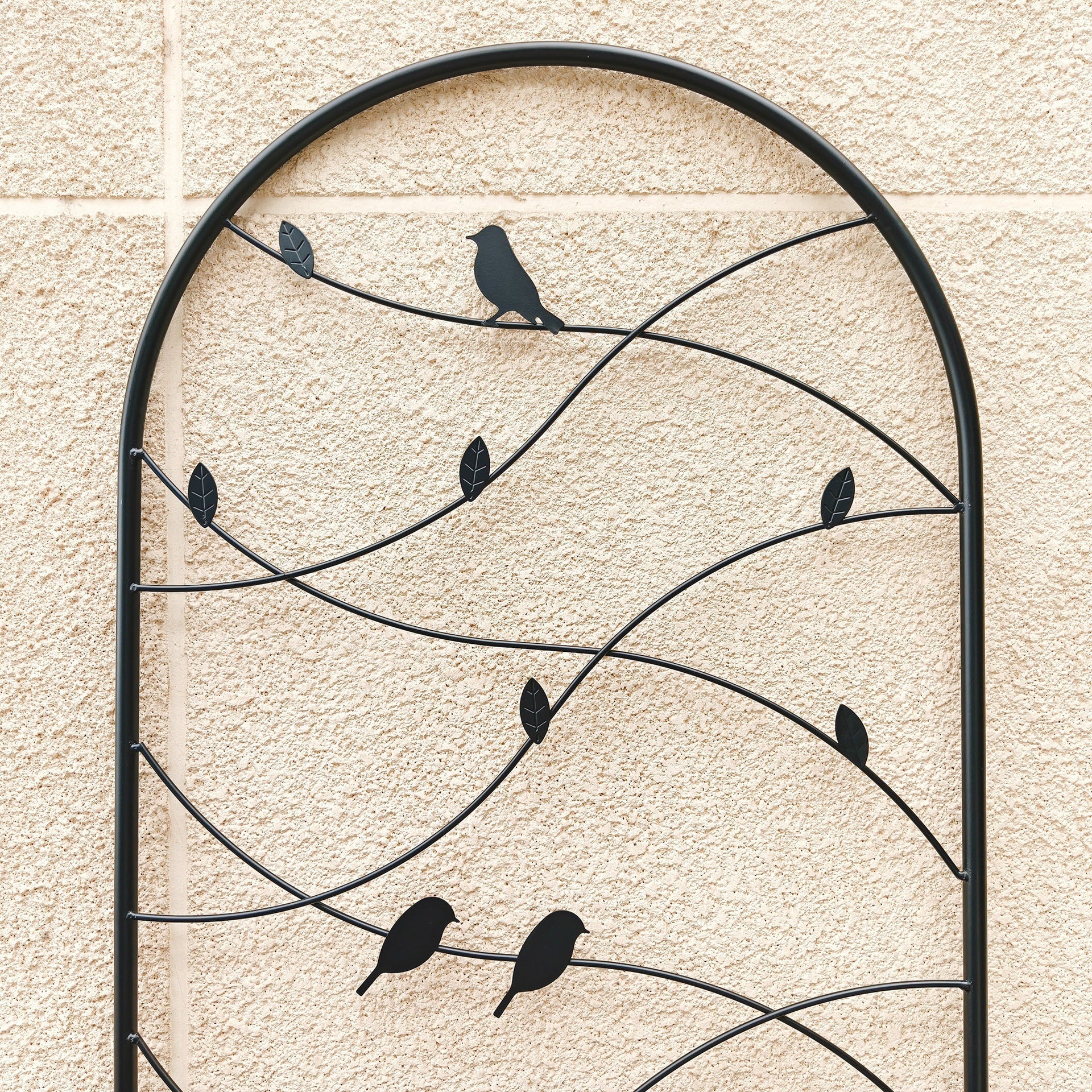2 Pack Metal Garden Trellis 71" x 19.7" Rustproof Trellis for Climbing Plants Outdoor Flower Support Bird Deco Black