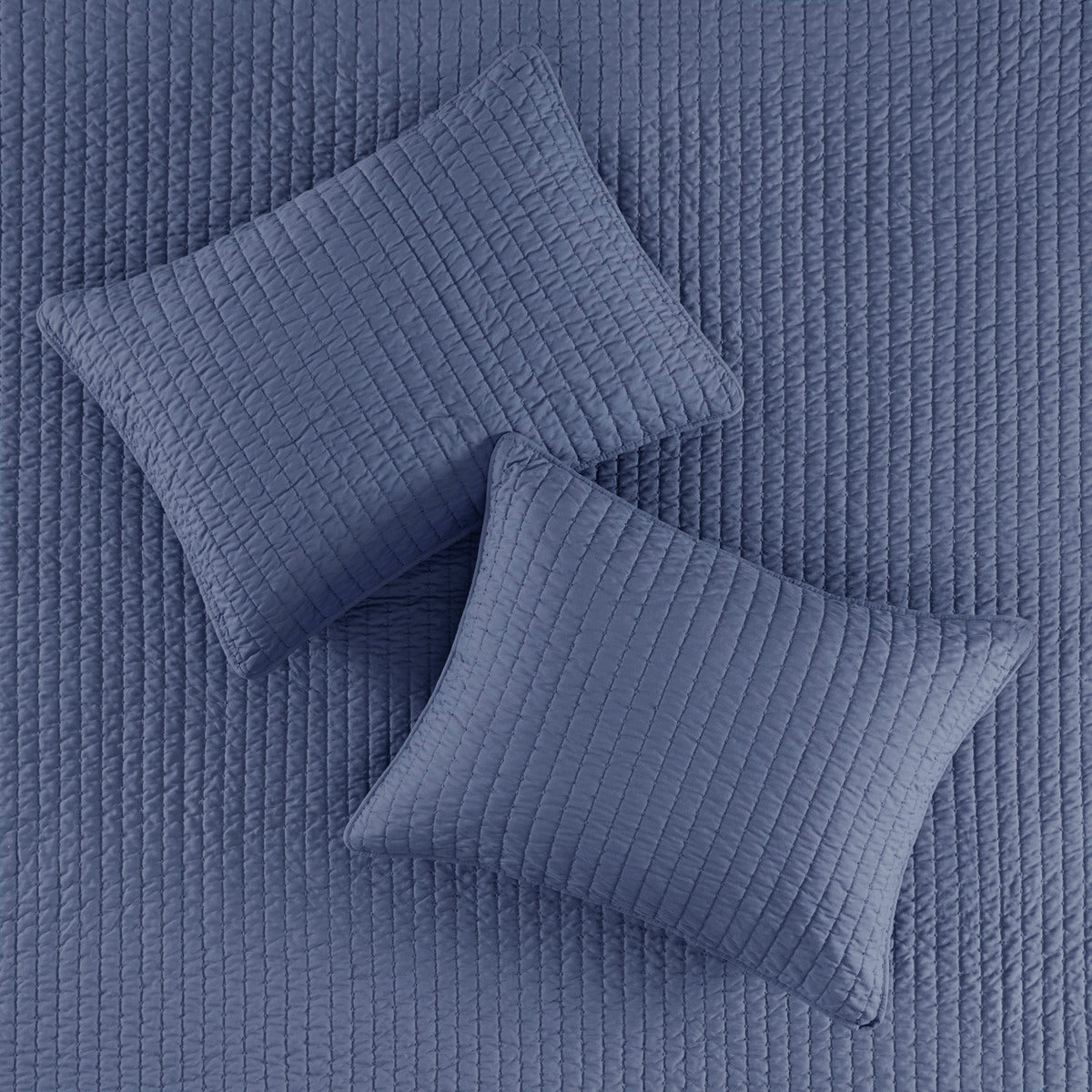 3 Piece Quilt Set Navy King/Cal King