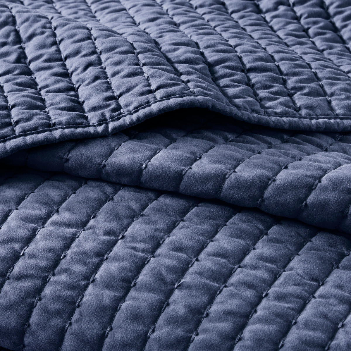 3 Piece Quilt Set Navy King/Cal King