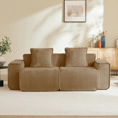 Harrison LSF&RSF Sofa Velvet- Brown