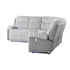Bruni Grey Sectional with LED