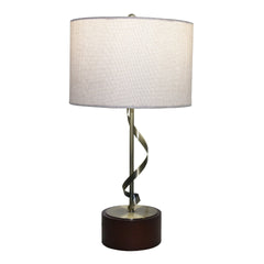 Bedside Bedroom Nightstand Desk Lamp Bedroom Study Lamps Solid Wood Creative Lights Reading Living Room Table LampsFoundry Twisted Metal Table Lamp 110V