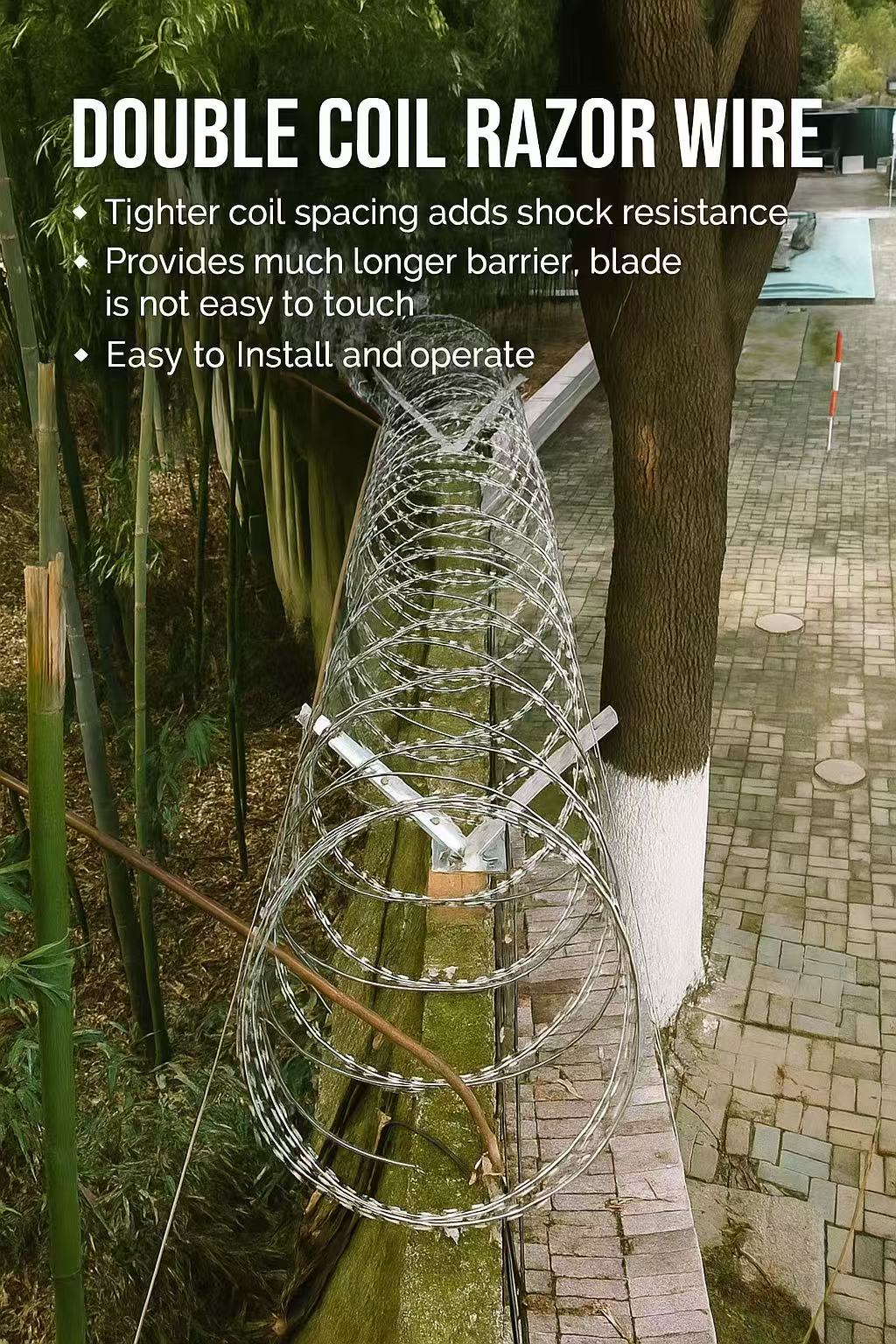 Razor Wire Bracket - Barb Wire Extension Bracket - Galvanized V Bracket - Roll Concertina Garden Fence Wire Bracket - 1 Pair