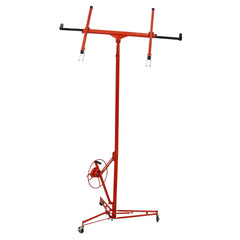 Drywall Panel hoist Drywall Lift Rolling Panel Hoist Jack Lifter 16ft Red Color