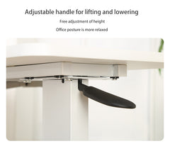 Overbed Bedside Desk, Mobile Rolling Laptop Stand Tilting Overbed Table with Wheels, Height Adjustable Tray Bedside Table for Laptop Bed Sofa, WHITE