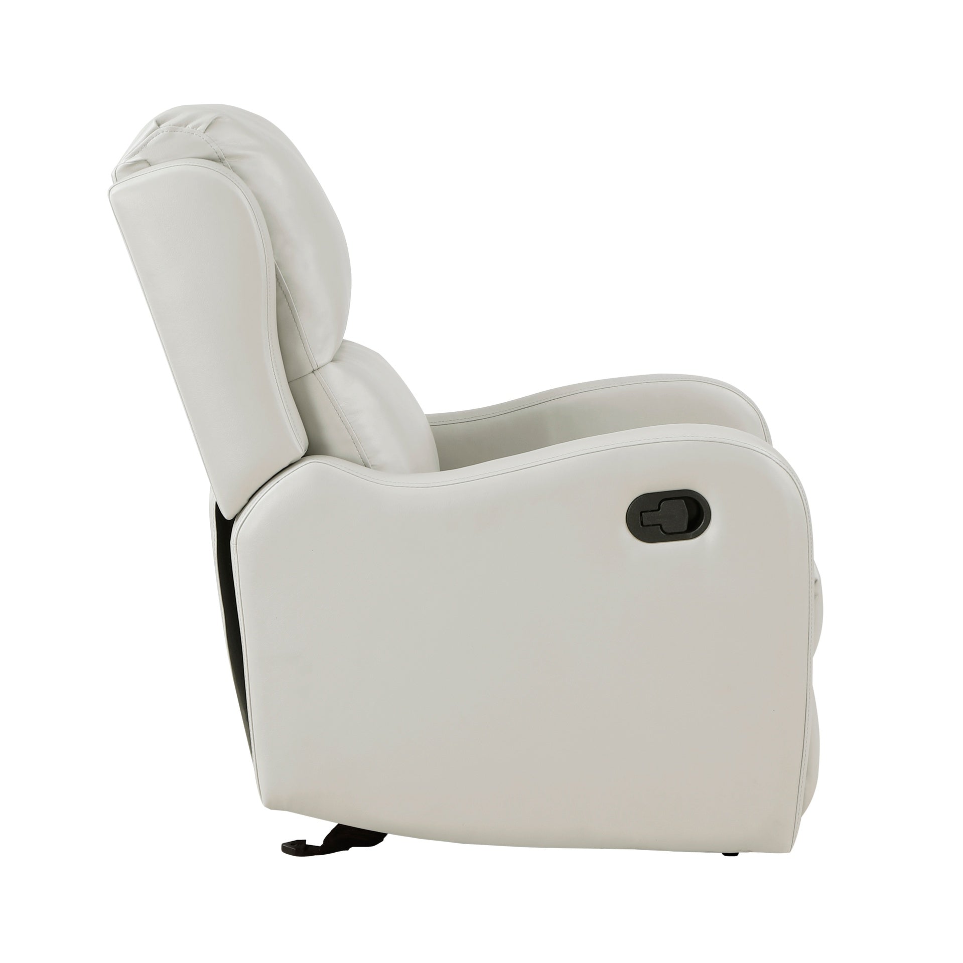Faux Leather Upholstery Glider Reclining Chair 1pc Living Room Furniture Comfort Seating Gentle Motion