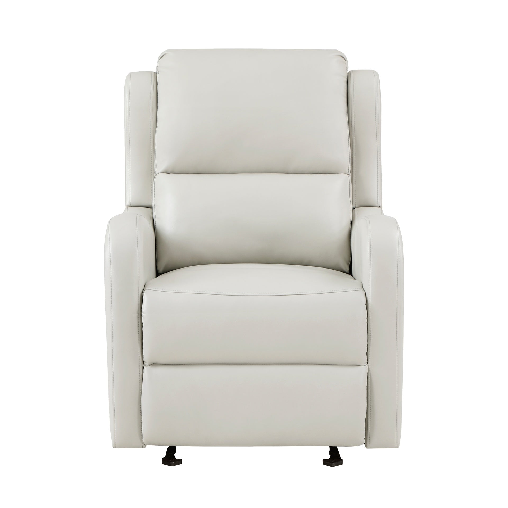 Faux Leather Upholstery Glider Reclining Chair 1pc Living Room Furniture Comfort Seating Gentle Motion