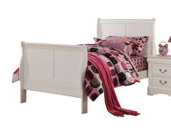 White Full Sleigh Bed