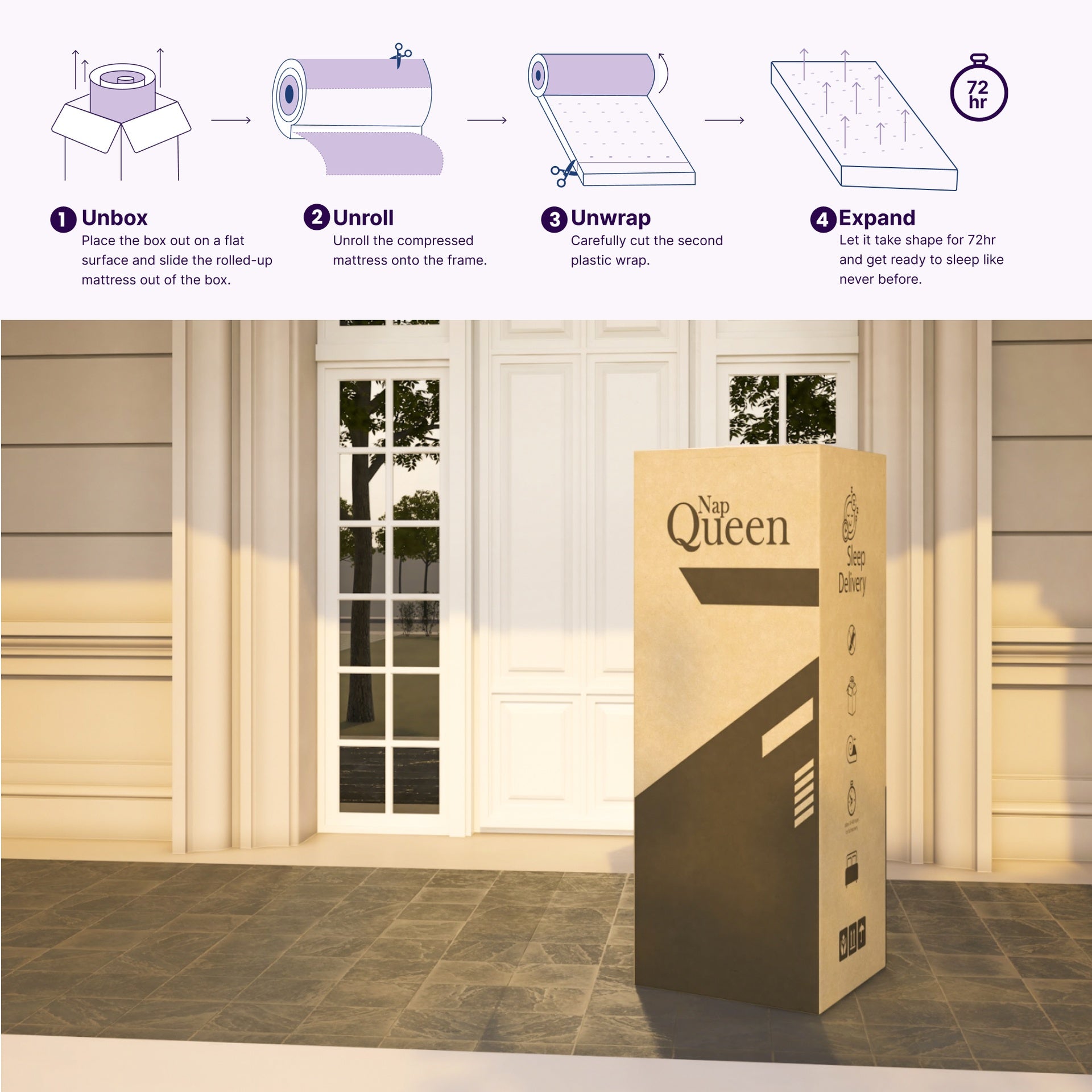 NapQueen Isabella 14 Inch Full Hybrid Pillow Top Mattress, CertiPUR-US Certified, Made in USA