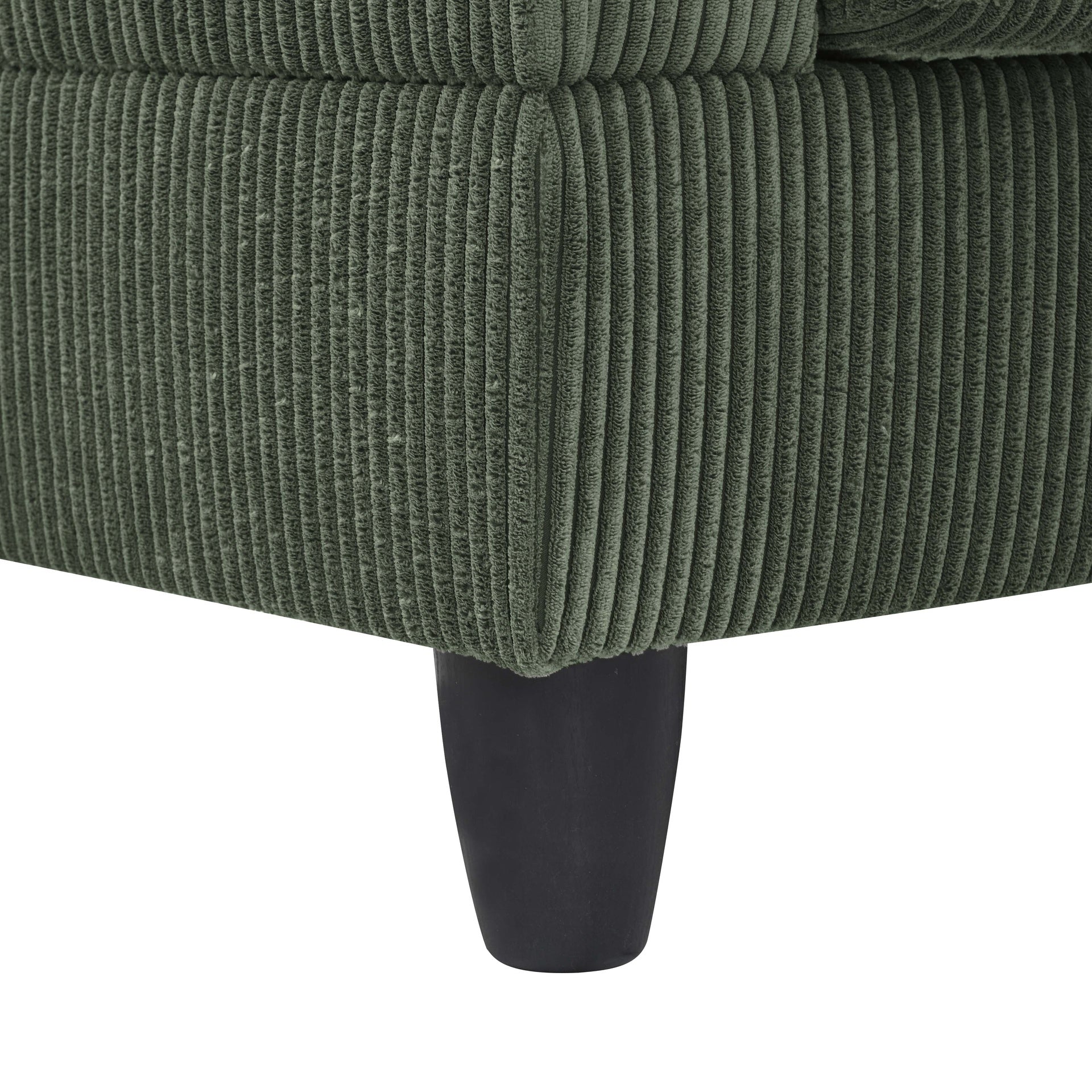 Savannah Modular Corduroy Sectional Sofa with Ottoman