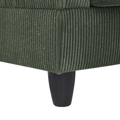 Savannah Modular Corduroy Sectional Sofa with Ottoman