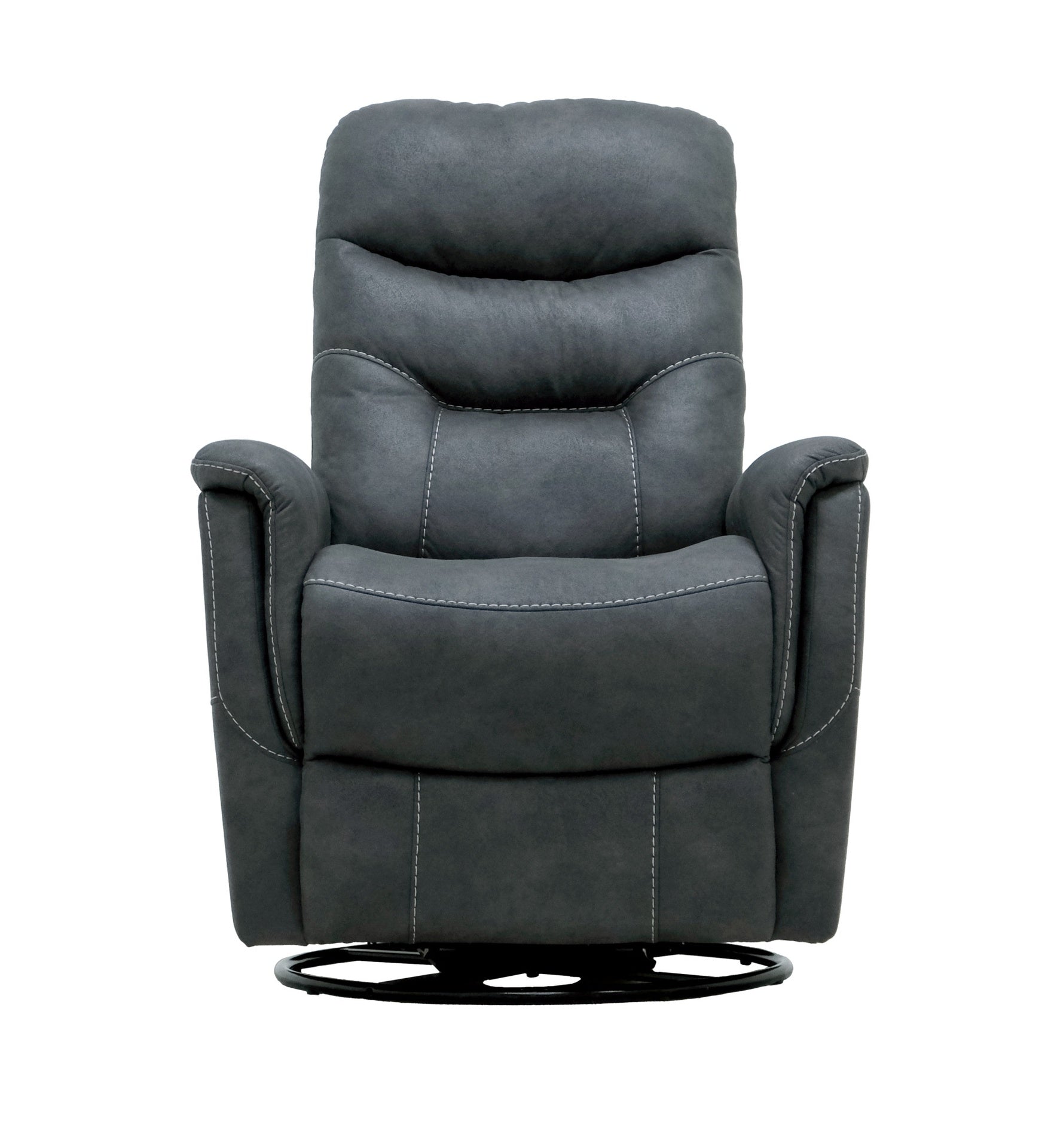 Gray Swivel Gliding Recliner
