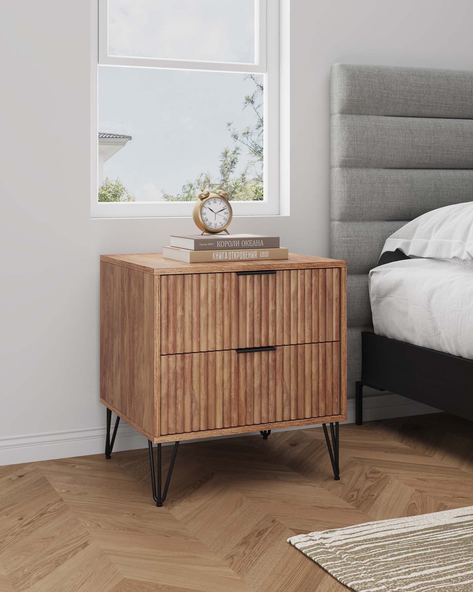 Nightstand in Golden Brown