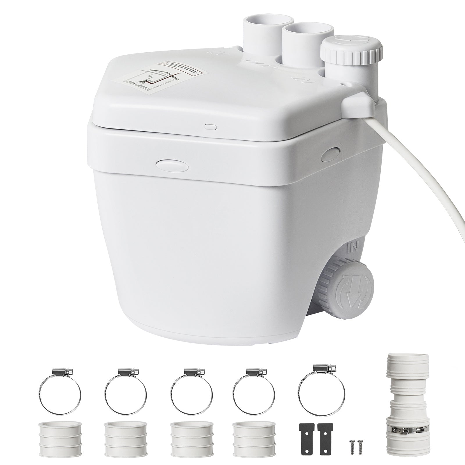 Utility Sink Pump Laundry Sink Drain Pump System 1/3 HP 1500 GPH 18ft Head