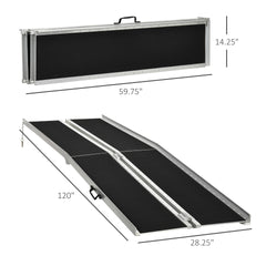 Portable Portable Wheelchair Ramp for Home, Threshold Handicap Ramp 10'