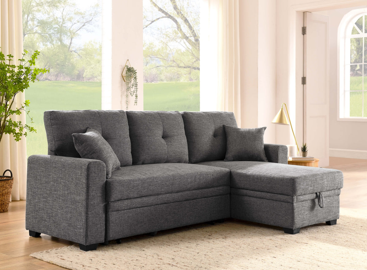 76.5" Wide Upholstered Pull-out Sofa Bed